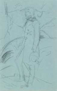 Preliminary Sketch for the Portrait of John Ruskin by John Everett Millais