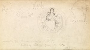 Sketch for a Coat of Arms, 1862 by John Everett Millais