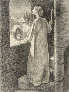 St Agnes Eve by John Everett Millais
