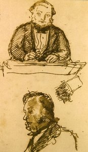 The Auctioneer by John Everett Millais