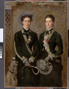 The Twins, Portrait of Kate Edith and Grace Maud Hoare