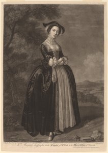 Mrs. Margaret Woffington in the Character of Mrs. Ford in the Merry Wives of Windsor by John Faber II after Edward Haytley