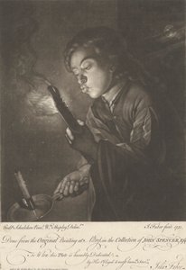 Boy Lighting a Candle by John Faber the younger