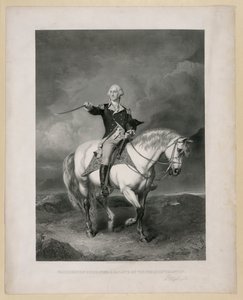 Washington Receiving A Salute On The Field Of Trenton