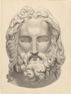 Antique Bearded Head by John Flaxman