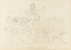 Athena and the Winds by John Flaxman