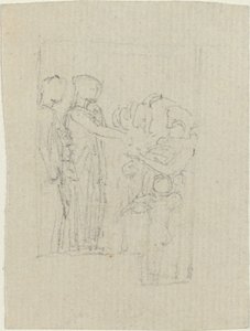 Beggars at a Door (Study for the Yarborough Monument)
