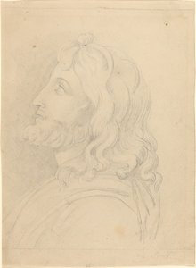Bust of a Bearded Man Looking Up