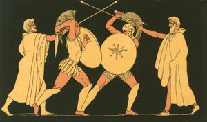 Hector and Ajax separated by the Heralds