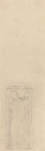 Relief with Two Cloaked Figures by John Flaxman