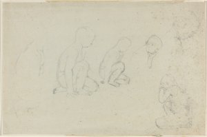 Studies of a Kneeling Boy