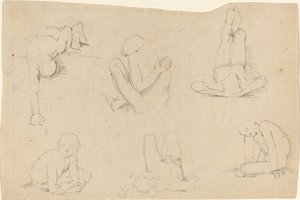 Studies of a Male Figure