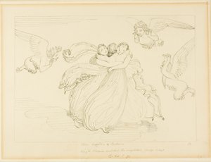 The Harpies and the Daughters of Pandarus by John Flaxman