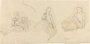 Three Seated Figures by John Flaxman