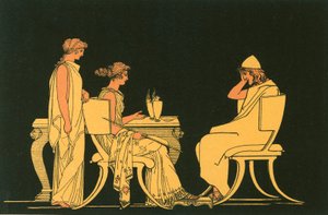 Ulysses at the Table of Circe by John Flaxman
