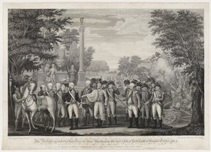 The British Surrendering Their Arms to Gen. Washington After Their Defeat at York Town in Virginia October 1781 by John Francis (after) Renault