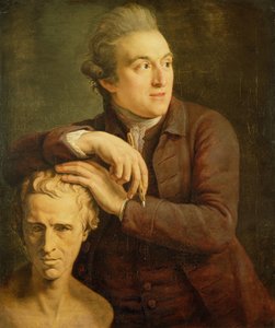 Joseph Nollekens with His Bust of Laurence Sterne