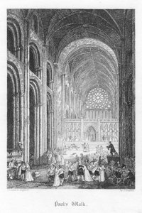 Scene from Old St Pauls by William Harrison Ainsworth, 1855