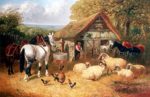 Farmyard scene, c. 1840-c. 1900