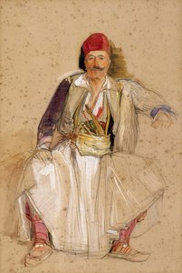 A Corfiote Warrior, Seated