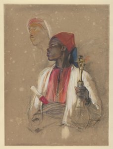 Study for "The Pipe Bearer" by John Frederick Lewis