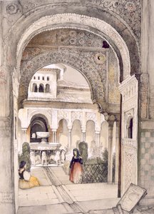 The Fountain of the Lions, from the Hall of the Abencerrajes, from 