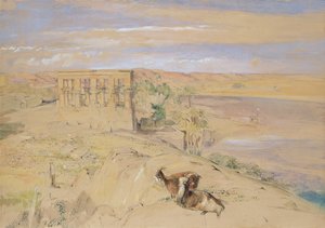 The Hypaethral Temple at Philae by John Frederick Lewis