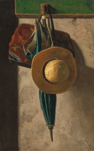 Straw Hat, Bag and Umbrella