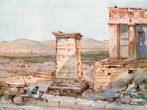 Athens. The Monument of Agrippa and the Pinacotheca by John Fulleylove