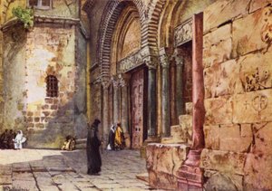 Entrance to the Church of the Holy Sepulchre by John Fulleylove