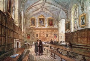 Interior of the Hall, Magdalen College