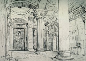 Jerusalem - The Interior of the Golden or Beautiful Gate by John Fulleylove