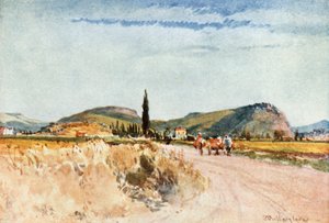 Nauplia and Tiryns from the Road to Argos