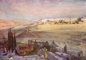 Sunrise from the Mount of Olives by John Fulleylove