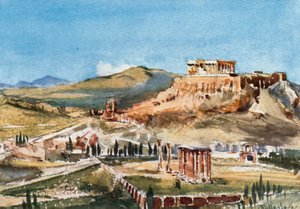 The Acropolis and the Temple of Olympian Zeus from the Hill Ardettos by John Fulleylove