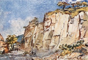 The Ancient Quarries on Mount Pentelikon by John Fulleylove