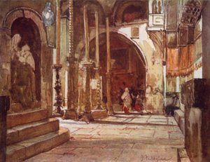 The Anointing Stone, from the Ambulatory of the Crusaders