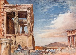 The Caryatid Portico of the Erechtheum from the West