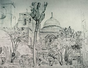 The Church of the Holy Sepulchre from the Garden of the Greek Monastery, 1902