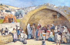 The Fountain of the Virgin at Nazareth by John Fulleylove