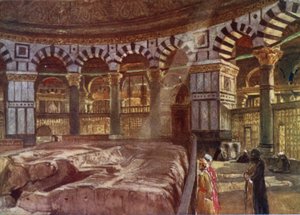 The Holy Rock beneath the Dome of the Mosque of Omar