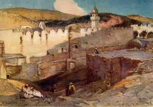 The Mosque at Hebron Over the Cave of Machpelah by John Fulleylove