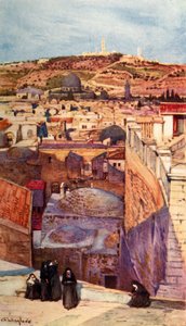 The Mount of Olives from a House-Top on Mount Zion