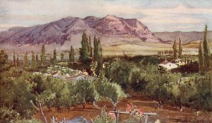The Mount of Temptation from Jericho by John Fulleylove