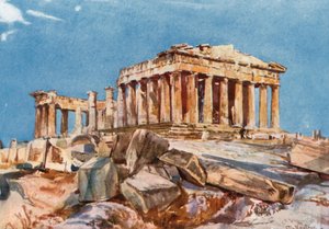 The Parthenon from the Northern End of the Eastern Portico of the Propylaea