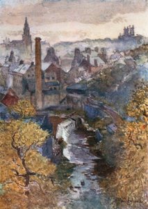 The Water of Leith from Dean Bridge by John Fulleylove