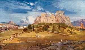 The Western End of the Acropolis Seen from Below the Pnyx by John Fulleylove