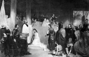 The Baptism of Pocahontas at Jamestown, Virginia by John Gadsby Chapman