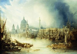A View of London with St by John Gendall