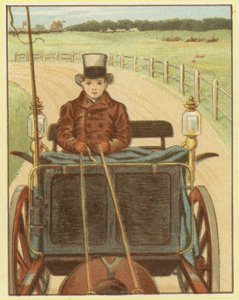 Boy driving a horse and cart by John George (after) Sowerby